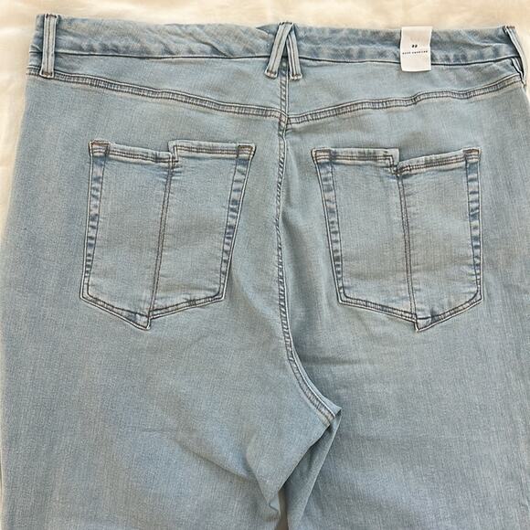Good American Good Legs Crop Mini Boot Denim Jeans Indigo NEW Size 22 - Picture 11 of 16